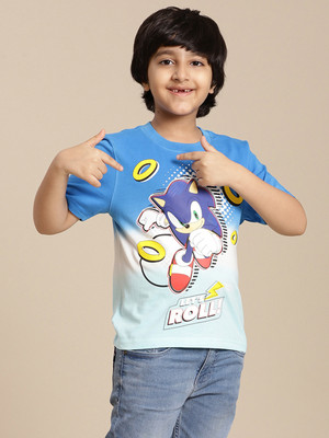 kidsville Boys Graphic Print Pure Cotton Regular T Shirt(Multicolor, Pack of 1)