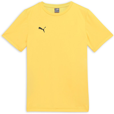 PUMA Boys Solid Polyester Regular T Shirt(Yellow, Pack of 1)