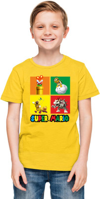 Printabulous Boys & Girls Printed Pure Cotton Regular T Shirt(Black, Pack of 1)