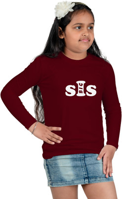 CHOMMBOOKA TRENDING Boys & Girls Typography Cotton Blend Regular T Shirt(Maroon, Pack of 1)