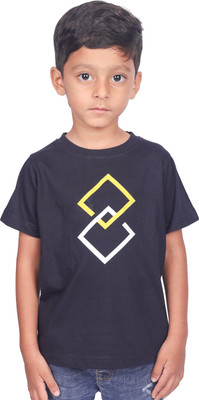 Yellowtoons Boys Printed Cotton Blend Regular T Shirt(Blue, Pack of 1)