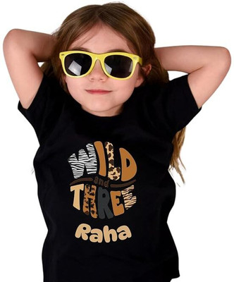 sova legacy Baby Boys & Baby Girls Printed, Graphic Print Pure Cotton Regular T Shirt(Black, Pack of 1)