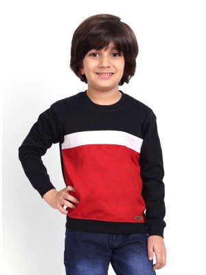 KILLER Boys Colorblock Pure Cotton Regular T Shirt(Multicolor, Pack of 1)