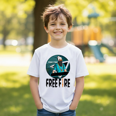 KITTOFASHION Baby Boys & Baby Girls Graphic Print Polyester Regular, Slim T Shirt(White, Pack of 1)