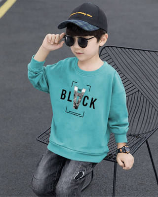 TEESHACK Boys Printed Cotton Blend Regular T Shirt(Green, Pack of 1)