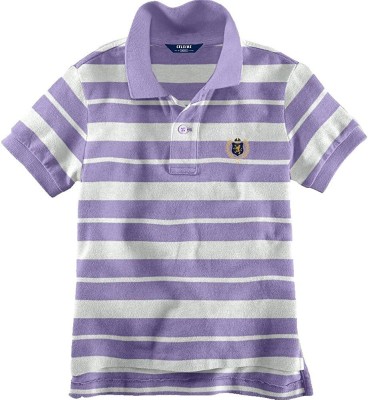 CELSIUS Boys Striped Cotton Blend Slim T Shirt(Multicolor, Pack of 1)