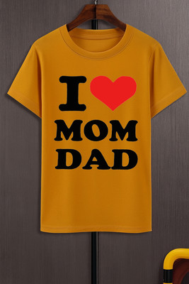 SQF Boys Printed Polyester Regular T Shirt(Yellow, Pack of 1)