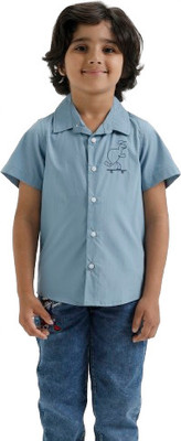Baby Island Baby Boys Solid Cotton Blend Regular T Shirt(Blue, Pack of 1)