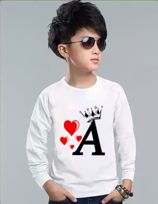 HouseOfCommon Boys Printed Polyester Regular T Shirt(White, Pack of 1)
