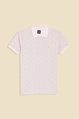 Allen Solly Boys Printed Pure Cotton Regular T Shirt(Multicolor, Pack of 1)