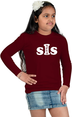 CHOMMBOOKA TRENDING Boys & Girls Printed Cotton Blend Regular T Shirt(Maroon, Pack of 1)