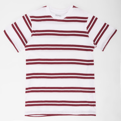 Pantaloons Junior Boys Solid Cotton Blend Regular T Shirt(Maroon, Pack of 1)