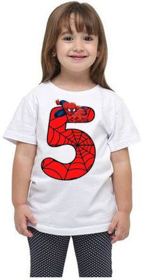 THEVENUS Boys Printed Pure Cotton Regular T Shirt(White, Pack of 1)