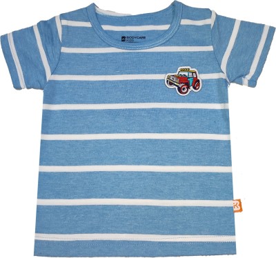BodyCare Baby Boys Solid Cotton Blend T Shirt(Blue, Pack of 1)