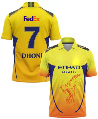 privic Boys & Girls Printed Polyester Regular T Shirt(Yellow, Pack of 1)