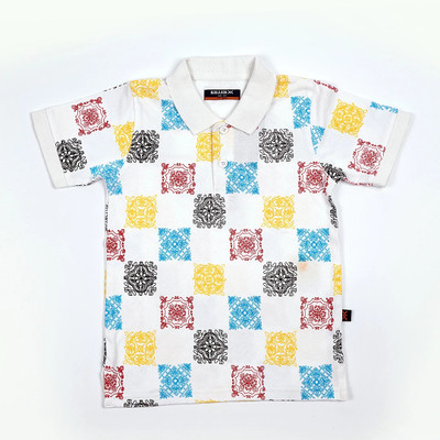 KILLER Boys Printed Pure Cotton Regular T Shirt(White, Pack of 1)