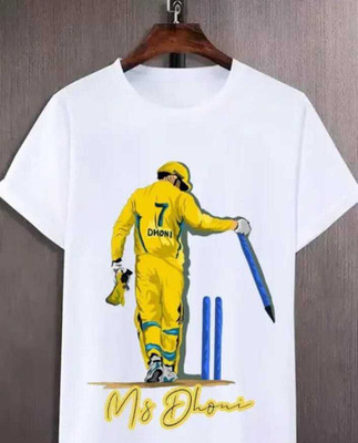 TDFASHIONS Graphic Print Men Round Neck White T-Shirt