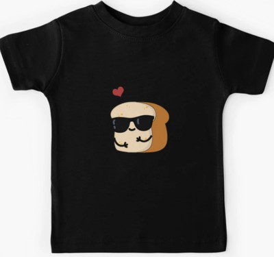 sova legacy Baby Boys & Baby Girls Graphic Print Pure Cotton Regular T Shirt(Black, Pack of 1)