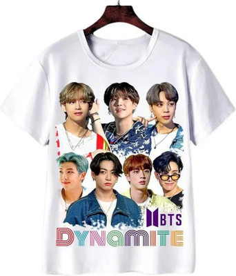 HouseOfCommon Boys Printed Polyester Regular T Shirt(White, Pack of 1)