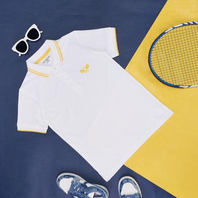 Pantaloons Junior Boys Solid Pure Cotton Regular T Shirt(White, Pack of 1)