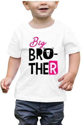 RAINBOWTEES Boys & Girls Printed Pure Cotton Regular T Shirt(White, Pack of 1)