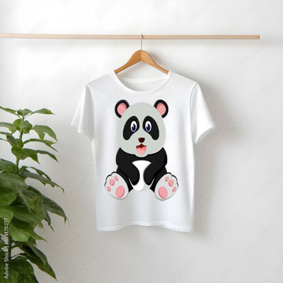 KPPRINT Boys Printed Cotton Blend Regular T Shirt(White, Pack of 1)