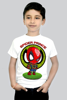 tiftiprint Baby Boys & Baby Girls Graphic Print Cotton Blend Regular T Shirt(White, Pack of 1)