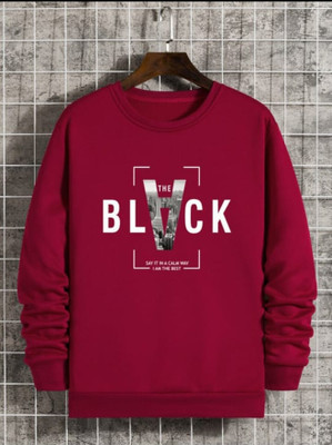 Trip colours Boys Typography Cotton Blend Regular T Shirt(Maroon, Pack of 1)