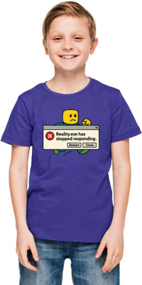 Printabulous Boys & Girls Printed Pure Cotton Regular T Shirt(Black, Pack of 1)