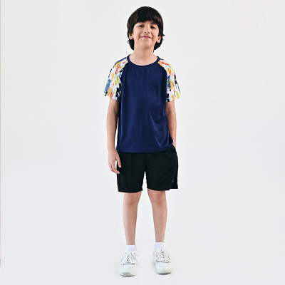UMILDO Boys Solid Polyester Regular T Shirt(Multicolor, Pack of 1)