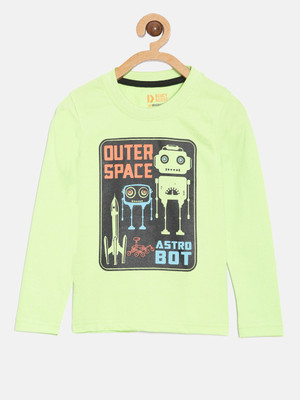 Dixcy Scott Originals Boys Graphic Print Polycotton Regular T Shirt(Green, Pack of 1)