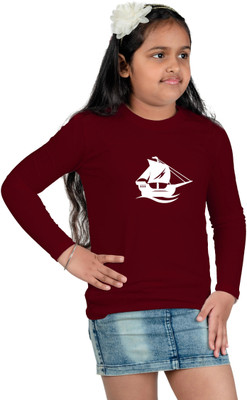 CHOMBOOKA Boys Solid Pure Cotton Regular T Shirt(Maroon, Pack of 1)