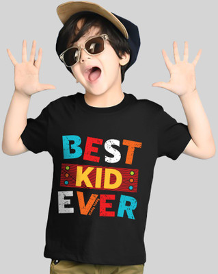 AUSK Boys Printed Cotton Blend Regular T Shirt(Multicolor, Light Blue, Pack of 1)