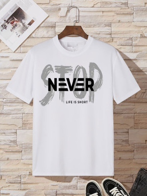 THEVENUS Boys Printed Pure Cotton Regular T Shirt(White, Pack of 1)