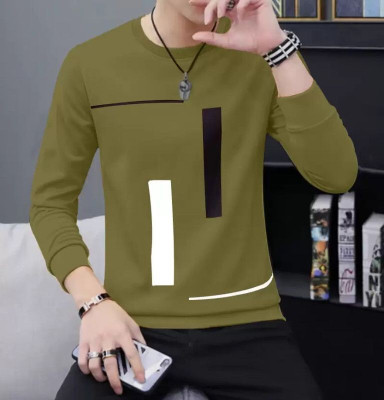 Tripcolos Collection Boys Printed Cotton Blend Regular T Shirt(Green, Pack of 1)