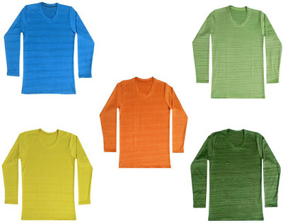 KAVYA Boys Self Design Polyester Regular T Shirt(Multicolor, Pack of 5)
