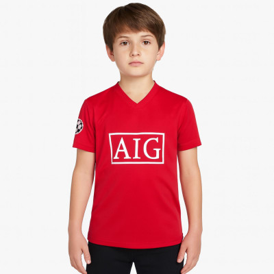 rjm Boys & Girls Printed Polyester Regular T Shirt(Red, Pack of 1)