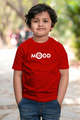 CHOMMBOOKA TRENDING Boys Typography Pure Cotton Regular T Shirt(Multicolor, Pack of 1)