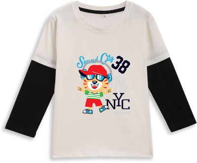 Superb Starling Boys & Girls Solid Pure Cotton Regular T Shirt(White, Pack of 1)