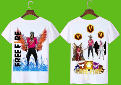 PRINCE CREATION Baby Boys & Baby Girls Printed Polyester Oversized T Shirt(White, Pack of 2)