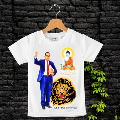 RIvoPrints Baby Boys & Baby Girls Printed Polycotton Regular T Shirt(White, Pack of 1)