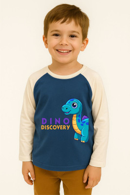 GROWWEARS Boys Cartoon Cotton Blend Regular T Shirt(Multicolor, Pack of 1)