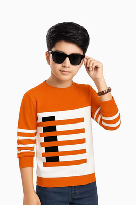 AVK GROUP Boys & Girls Colorblock Pure Cotton Regular T Shirt(Multicolor, Pack of 1)