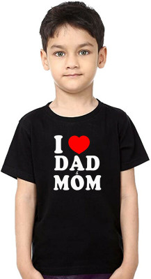 ZOOTEEFASHION Boys Typography, Graphic Print Pure Cotton Regular T Shirt(Black, Pack of 1)