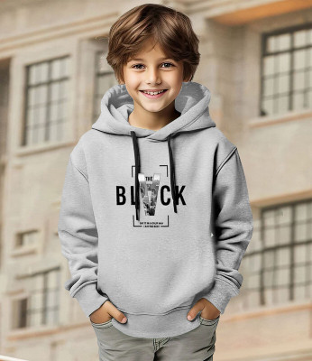 TEESHACK Boys Printed Cotton Blend Regular T Shirt(Grey, Pack of 1)