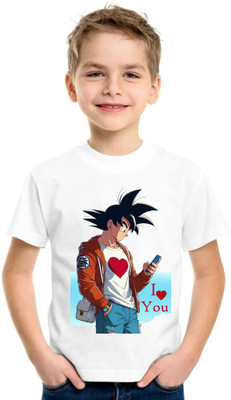 Moody Looks Boys & Girls Printed Polycotton Regular T Shirt(White, Pack of 1)