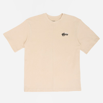 Pantaloons Junior Boys Printed Cotton Blend Oversized T Shirt(Beige, Pack of 1)