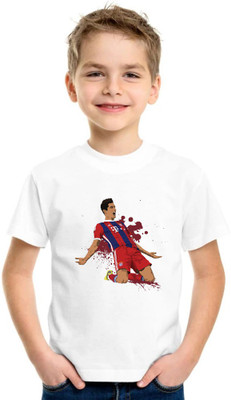 Shubham designer gallery Baby Boys & Baby Girls Printed Cotton Blend Regular T Shirt(White, Pack of 1)