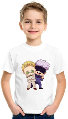 Shubham designer gallery Baby Boys & Baby Girls Printed Polyester Regular T Shirt(White, Pack of 1)