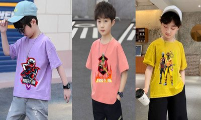 Kintu Parantu Boys Graphic Print Polyester Regular T Shirt(Multicolor, Pack of 3)